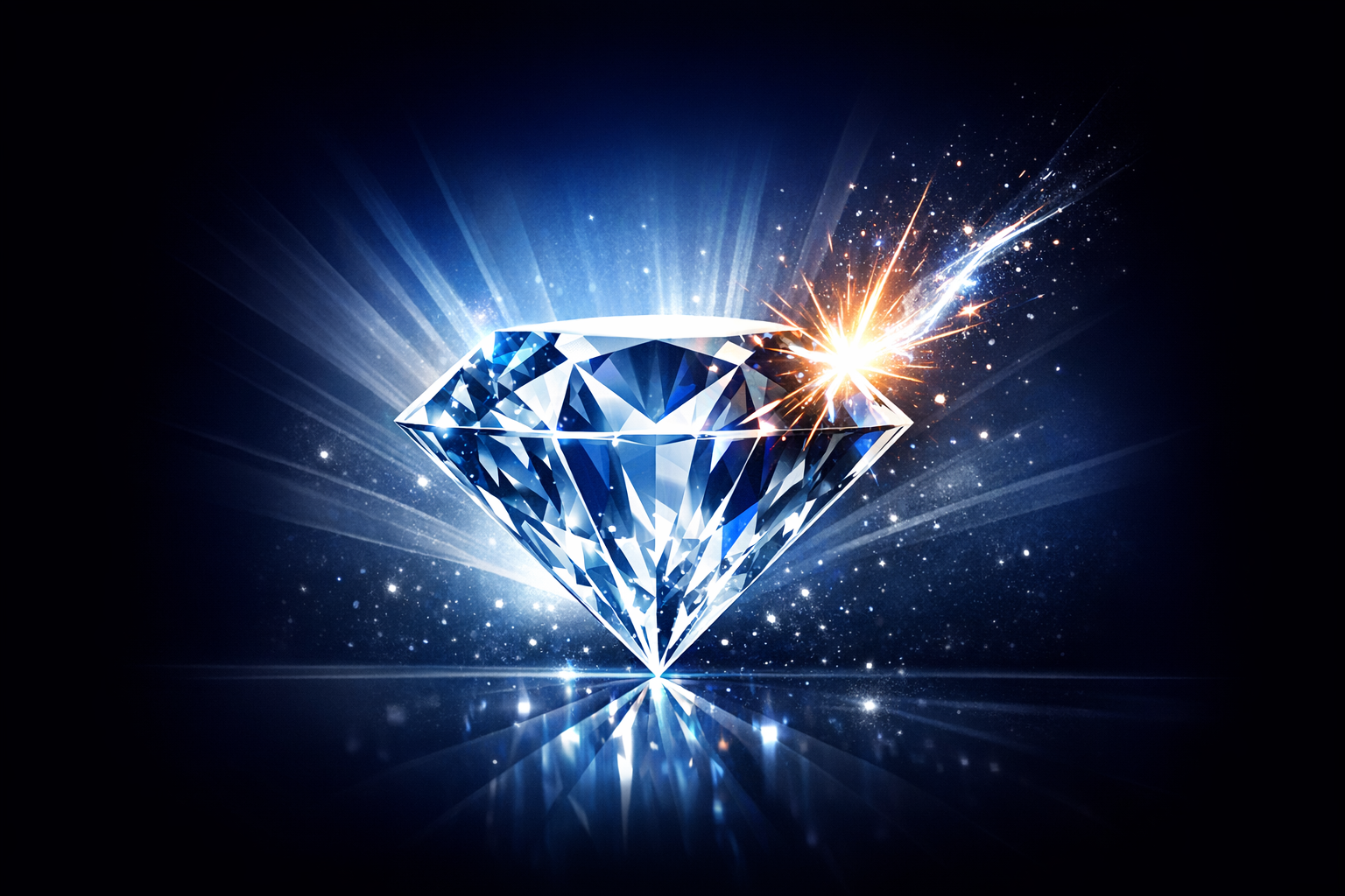 Diamond spark igniting